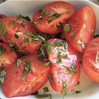 Basil Marinated Tomatoes
