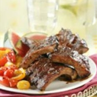 BBQ Baby Back Ribs with Spicy Girls Dry Rub and Mop Sauce