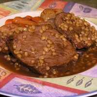 Beef Barley Roast In Pressure Cooker