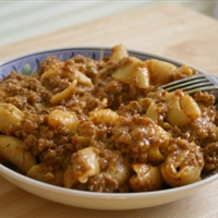 Beef Casserole with Creamy Cheese Pasta Beef Casserole with Creamy Cheese Pasta