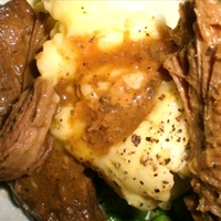 Beef Pot Roast w/Red Wine Gravy