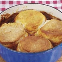 Beef Stew with Biscuits
