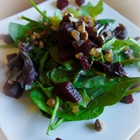 Beets, Pear and Walnut Gorgonzola Salad