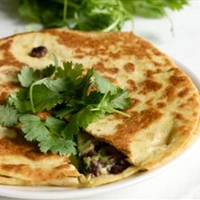 Black Bean Goat Cheese Quesadillas with Guacamole