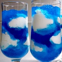 Blue Sky & Fluffy Clouds Jello