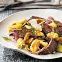 Boneless Beef Steak Zucchini Gnocchi 
