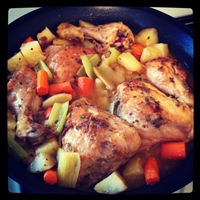 Braised Herb Chicken Thighs with Potatoes Braised Herb Chicken Thighs with Potatoes