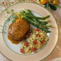 Braised Pork Chops with Orange-Mustard Sauce