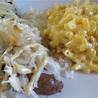 Bratwurst with Apple Kraut