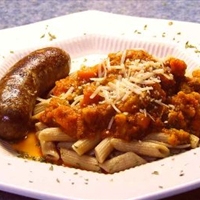 Brigitte Sealings Sausage Pasta Supper