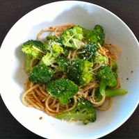 Broccoli and Garlic Breadcrumb Spaghetti
