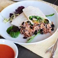 Buffalo Chicken and Black Bean Wrap