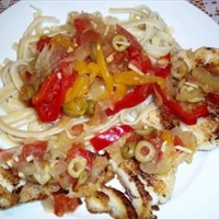 Cajun Grilled Snapper With Linguini And Veracruz Sauce