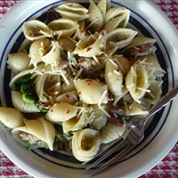 Campanelle with Broccoli Raab, Sausage & Olives