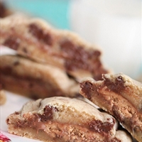 Candy Bar Chocolate Chip Cookie Sandwiches