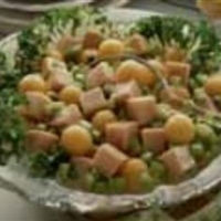 Cantaloupe Turkey Salad Delight