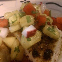Caribbean Grilled Chicken with Pineapple Salsa
