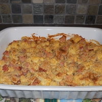 Cauliflower Ham & Cheese Bake
