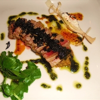 Chargrilled Tuna with Salsa Verde Chargrilled Tuna with Salsa Verde