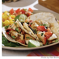 Charred Tomato and Chicken Tacos Recipe