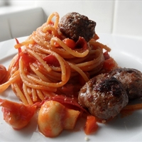 Cheesy Meaty Spaghetti