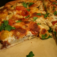 Chicken Alfredo Pizza