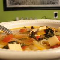 Chicken and Chard Pasta Fagioli