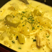 Chicken & Gnocchi Soup with Bay Scallops