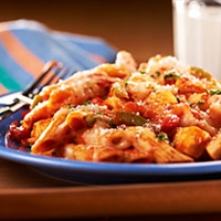 Chicken 'N Peppers Pasta Skillet
