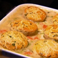 Chicken Stew with Biscuits