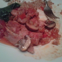 Chicken Thighs with Tomatoes & Olives