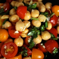 Chickpea and Tomato Salad with Fresh Basil