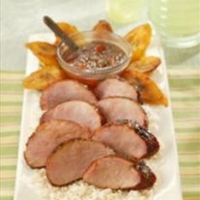 Chili Rubbed Pork Tenderloin With Apricot Ginger Glaze