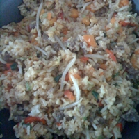 Chinese Fried Rice with Beef