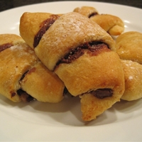 Chocolate Hazelnut Crescents