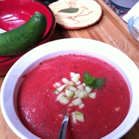 Cold Tomato and Cucumber Soup Cold Tomato and Cucumber Soup