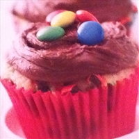 Confetti candy cupcakes
