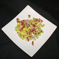 Corn and Edamame Salad with Walnut-miso Dressing