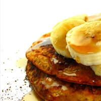 Crazy Healthy Cinnamon Banana Pancakes