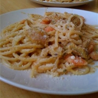 Cream Italian pasta with chicken