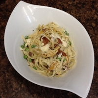 Creamy Roast Chicken Pasta with Bacon