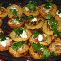 Crispy Potato Sopes (Masa Boats) with Goat Cheese And Her