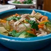 Crockpot Chicken Vegetable &Brown Rice Soup