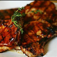 Crockpot Coca-Cola Peach Barbecue Pork Chops