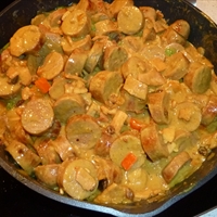 Curried Sausages Curried Sausages