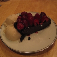 Decadent Chocolate Raspberry Ganache pie