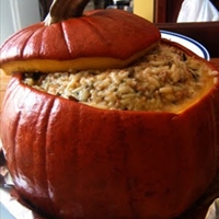 Dinner In A Pumpkin