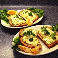 Egg and Shrimp Salad Sandwiches