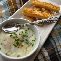 Eggs en Cocotte with Creamed Mushrooms