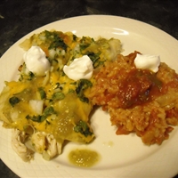 Enchiladas de Pollo en Salsa Verde Enchiladas de Pollo en Salsa Verde